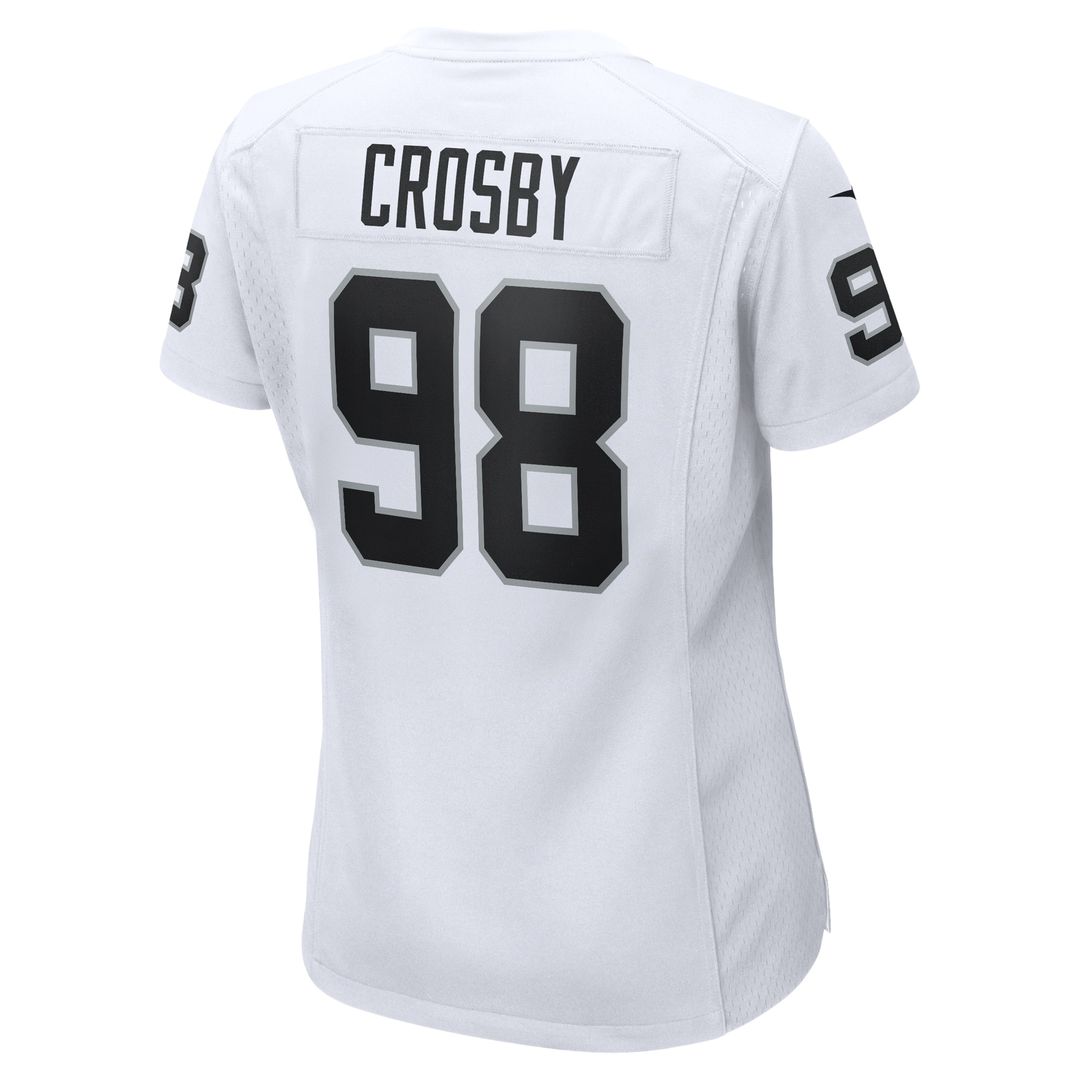Maxx Crosby Las Vegas Raiders Nike Women's  Game Official Jersey -  White
