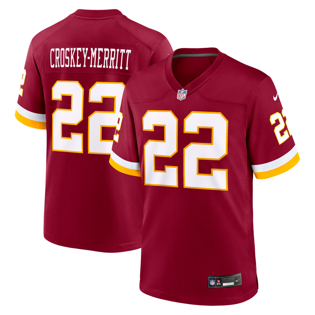 Jacory Croskey-Merritt Washington Commanders Nike Game Official Jersey - Burgundy