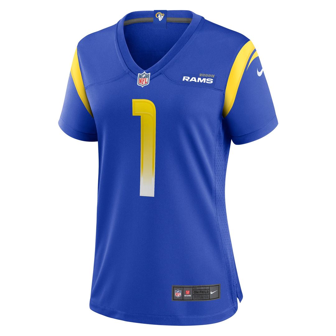Number 1 Mom Los Angeles Rams Nike Women's Game Official Jersey - Royal