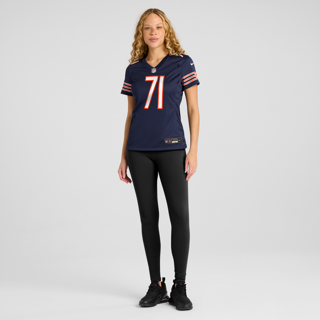 Jedrick Wills Jr. Chicago Bears Nike Women's Team Game Jersey - Navy