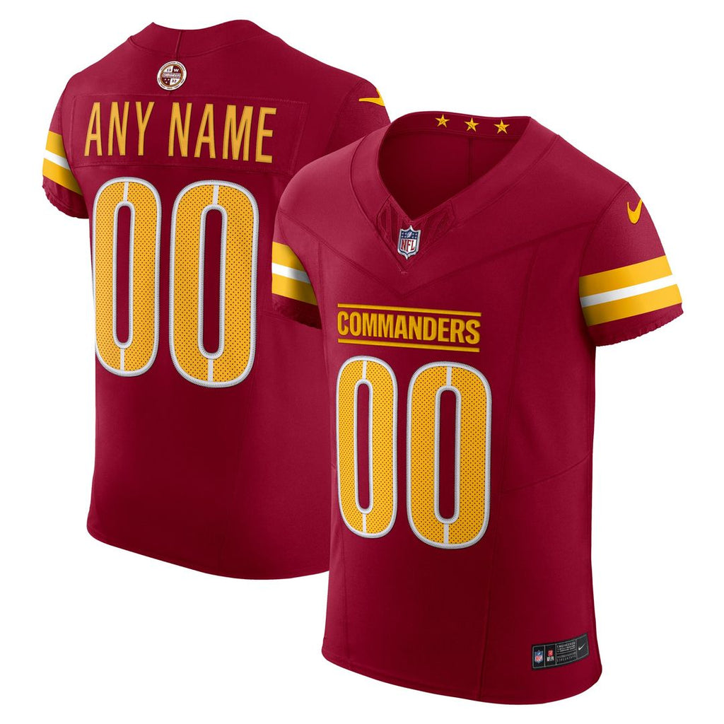 Washington Commanders Nike Team Vapor F.U.S.E. Elite Custom Official Jersey -  Burgundy
