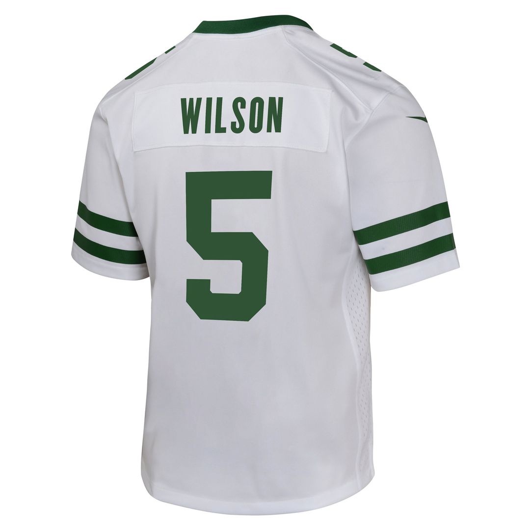 Garrett Wilson New York Jets Nike Youth Game Jersey - White