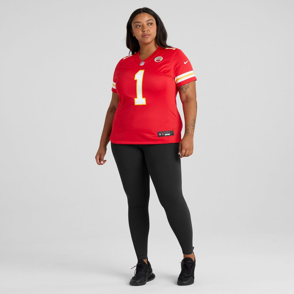 Number 1 Mom Kansas City Chiefs Nike Women's Game Official Jersey - Red