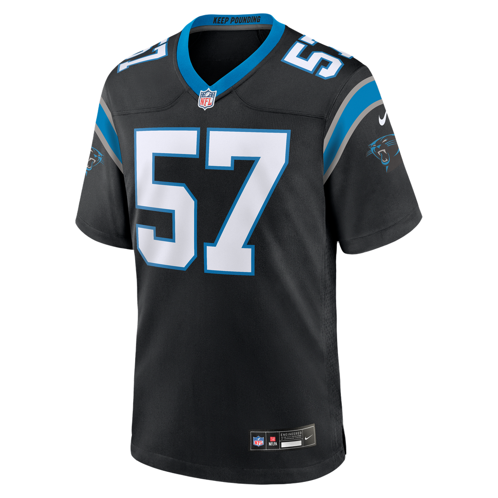 Monroe Freeling Carolina Panthers Nike 2026 NFL Draft First Round Pick No. 19 Team Game Official Jersey - Black
