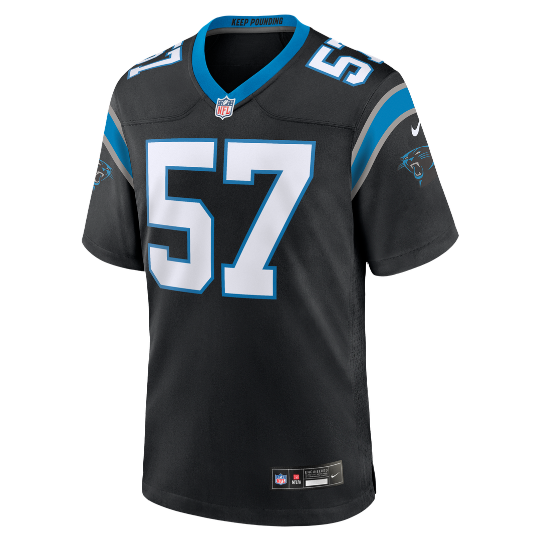 Monroe Freeling Carolina Panthers Nike 2026 NFL Draft First Round Pick No. 19 Team Game Official Jersey - Black