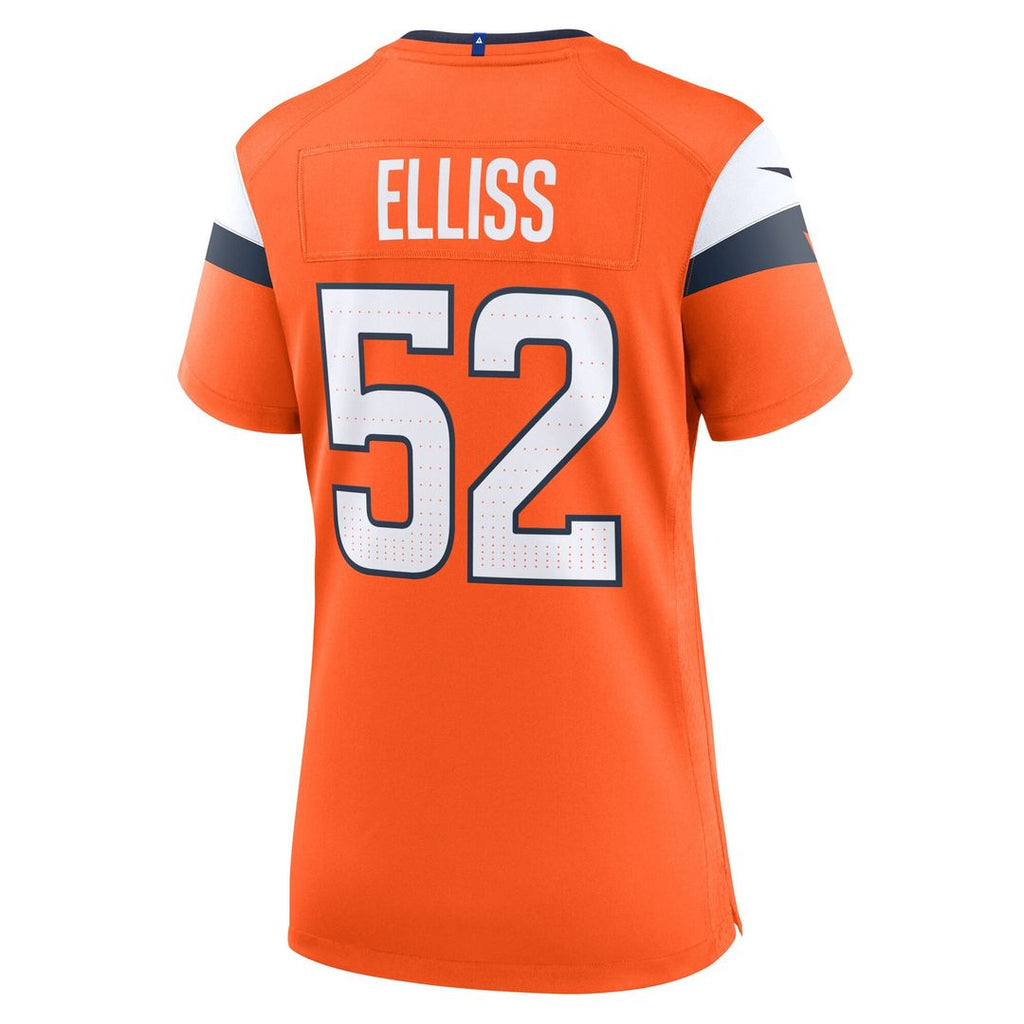 Jonah Elliss Denver Broncos Nike Women's Team Game Jersey - Orange