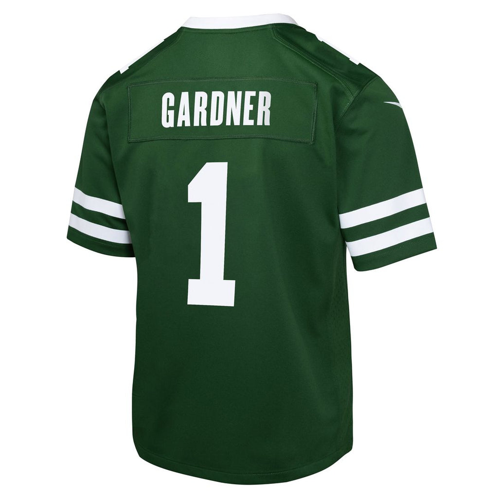 Ahmad Sauce Gardner New York Jets Nike Youth Game Official Jersey - Black