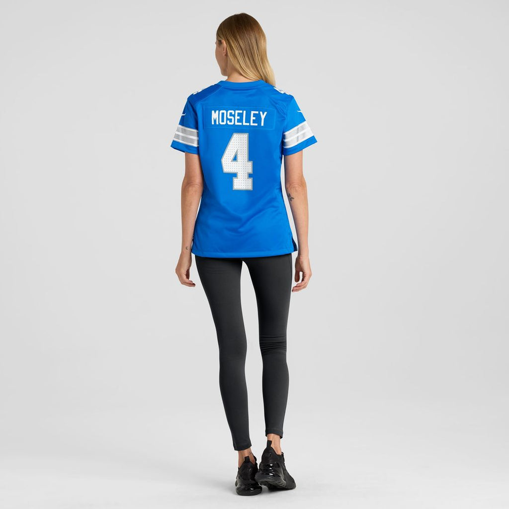 Emmanuel Moseley Detroit Lions Nike Women's Team Game Jersey - Blue