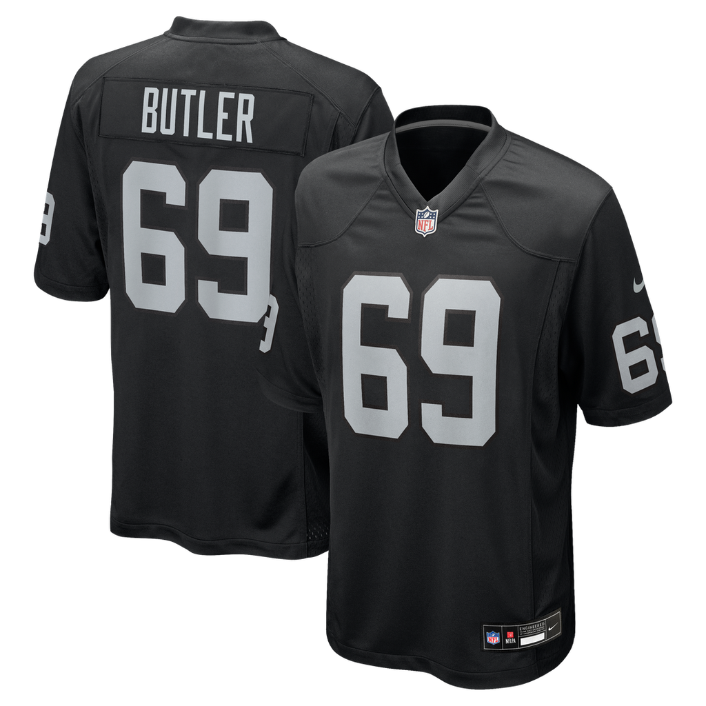 Adam Butler Las Vegas Raiders Nike Team Game Official Jersey -  Black