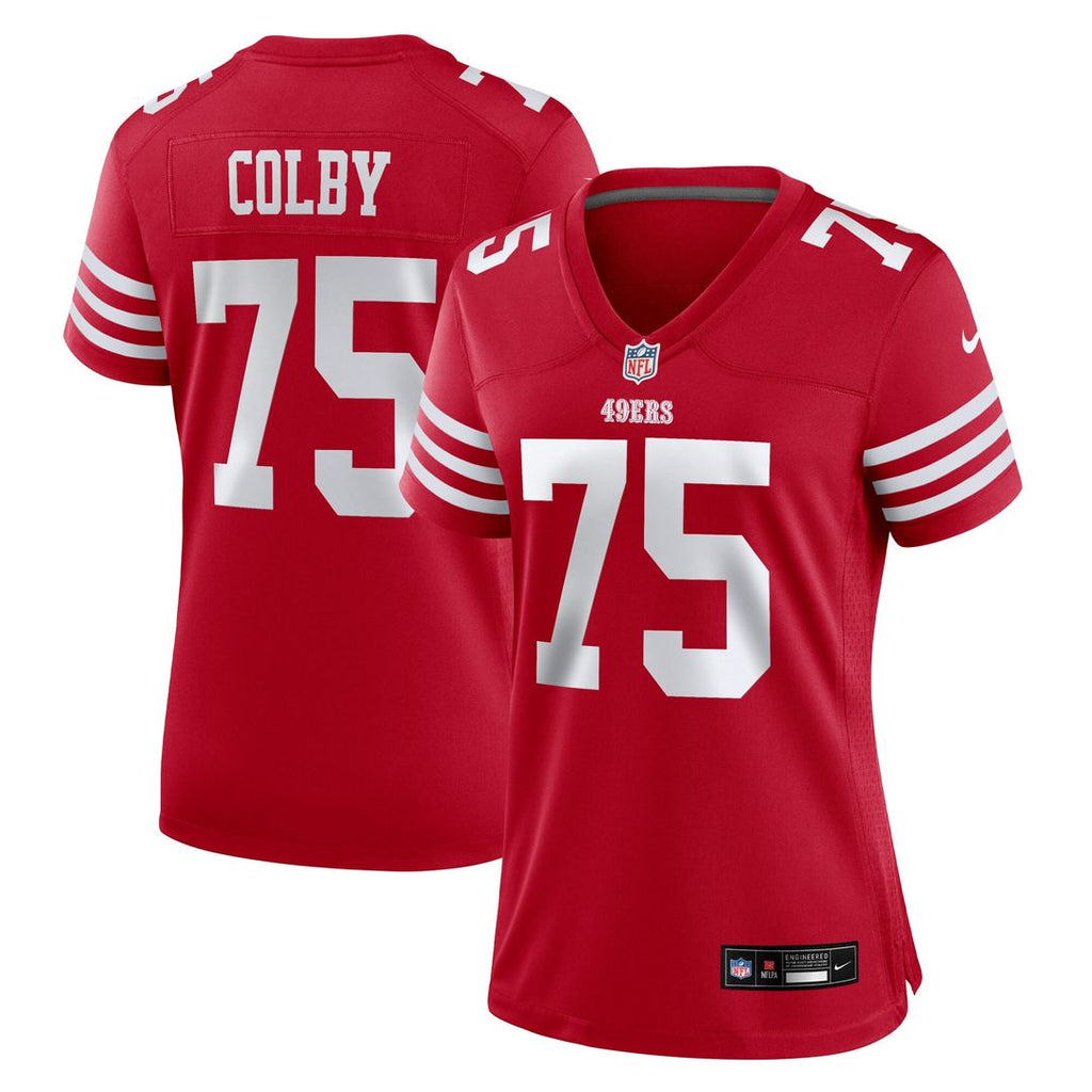 Connor Colby San Francisco 49ers Nike Women's Team Game Official Jersey -  Scarlet