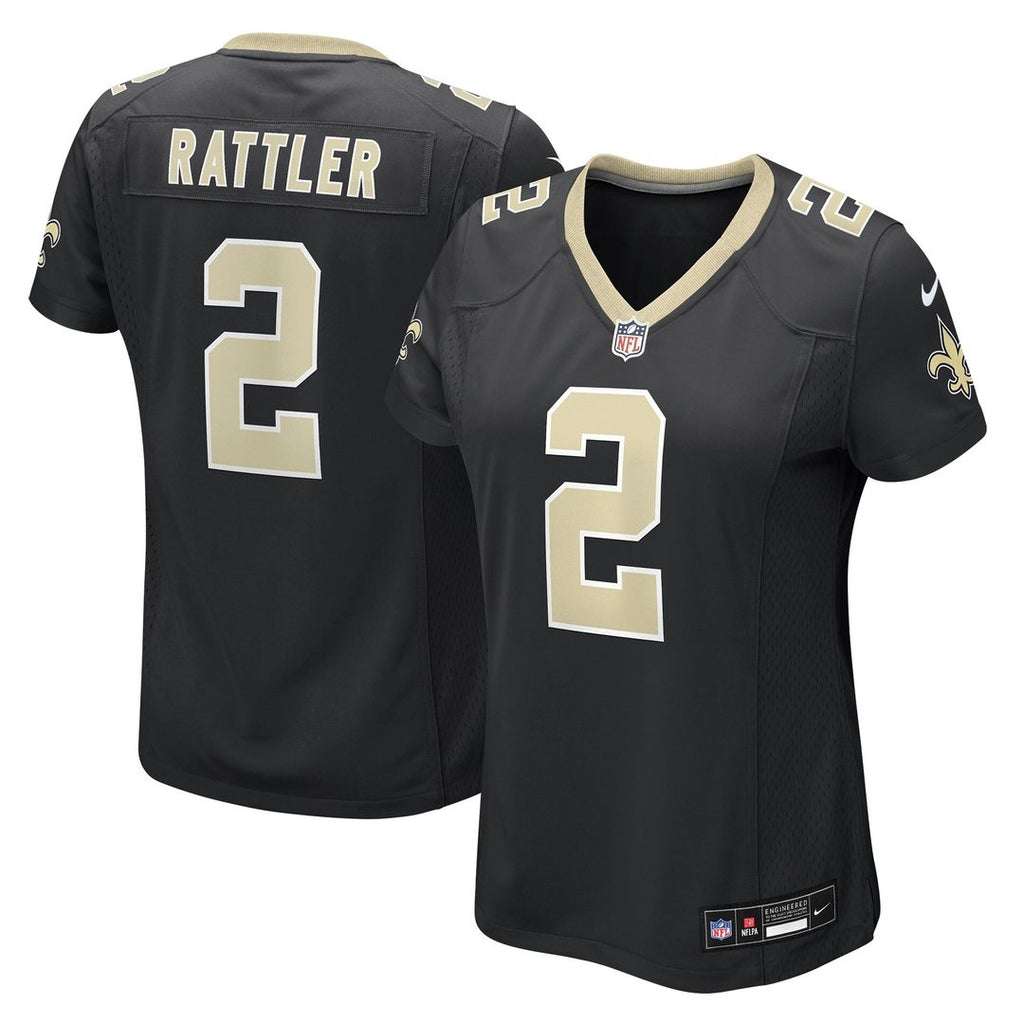 Spencer Rattler New Orleans Saints Nike Women's Team Game Jersey - Black