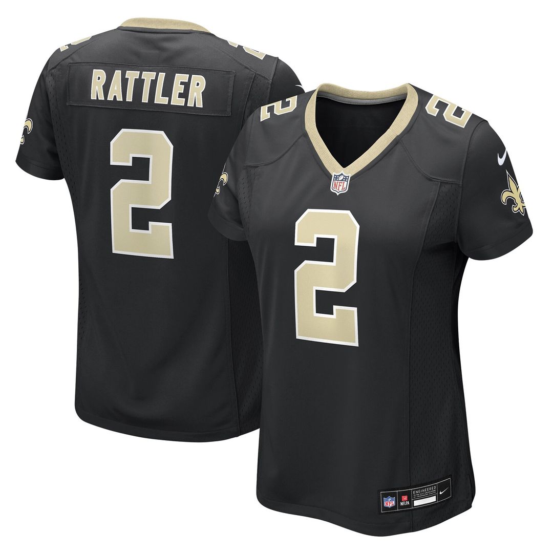 Spencer Rattler New Orleans Saints Nike Women's Team Game Jersey - Black