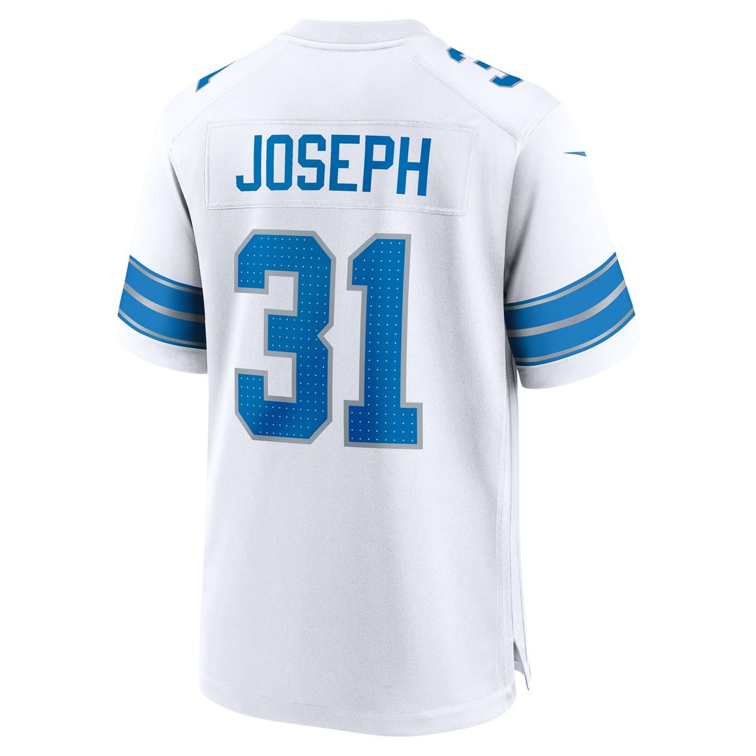 Kerby Joseph Detroit Lions Nike Game Official Jersey -  White