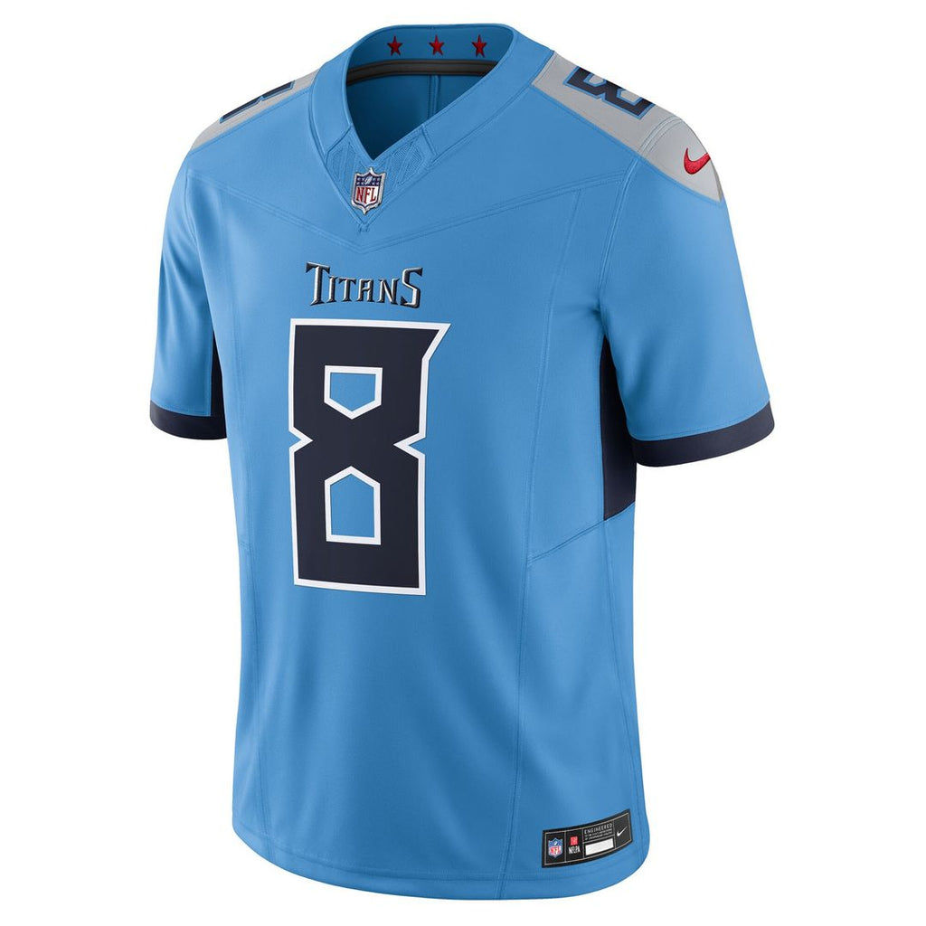 Will Levis Tennessee Titans Nike Alternate  Vapor F.U.S.E. Limited Official Jersey - Light Blue