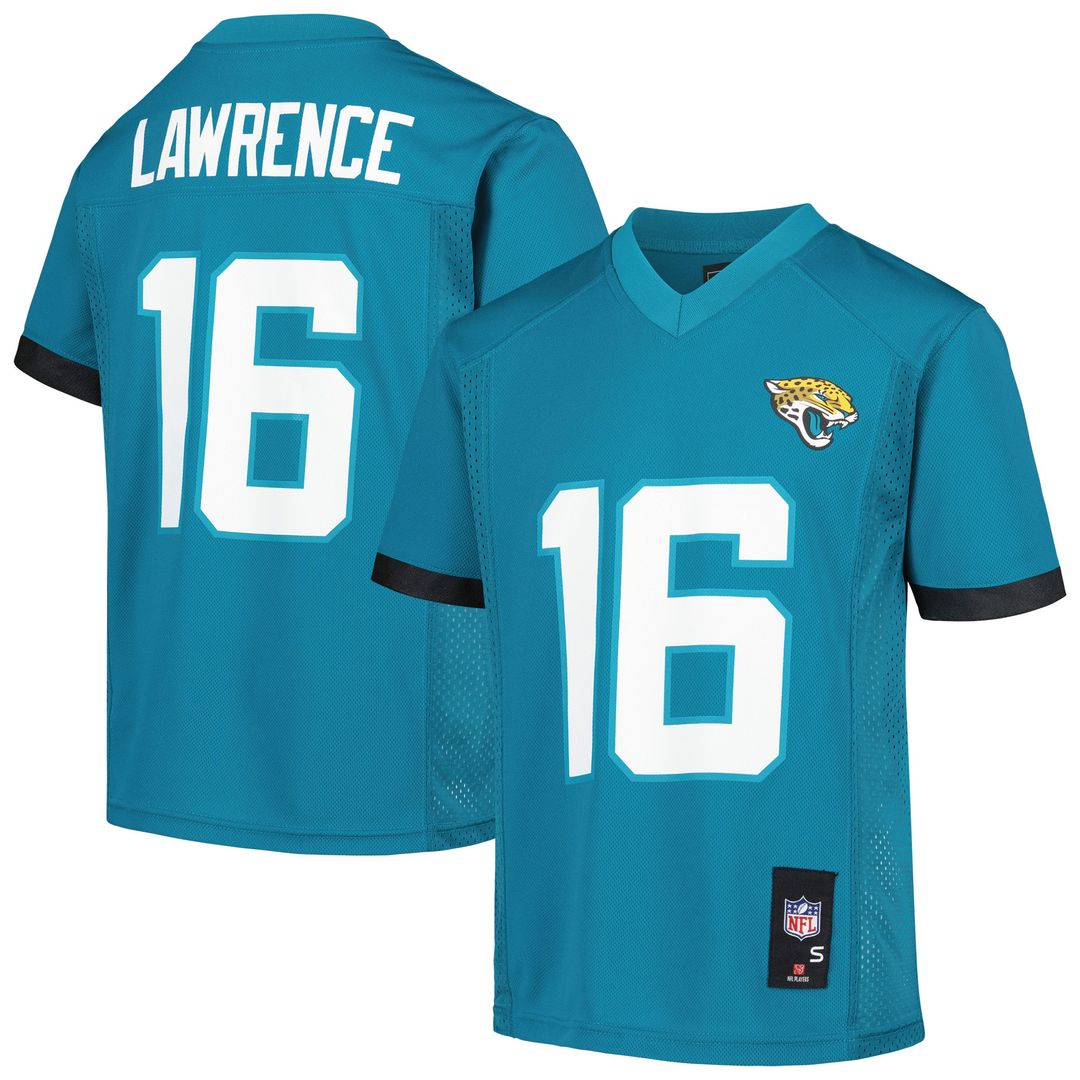 Trevor Lawrence Jacksonville Jaguars Youth Player Replica Jersey - Teal