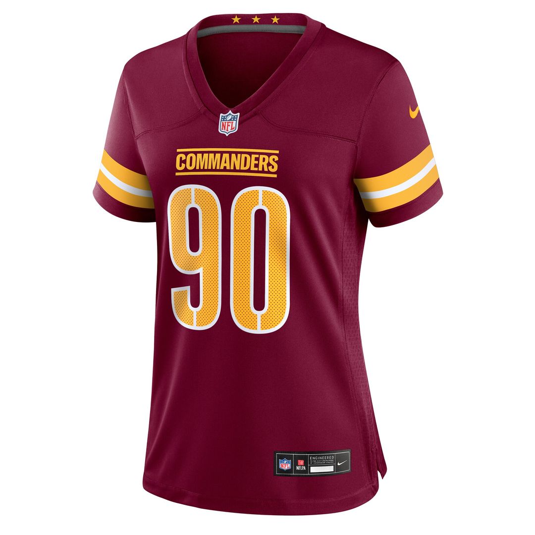 Javontae Jean-Baptiste Washington Commanders Nike Women's Team Game Official Jersey -  Burgundy