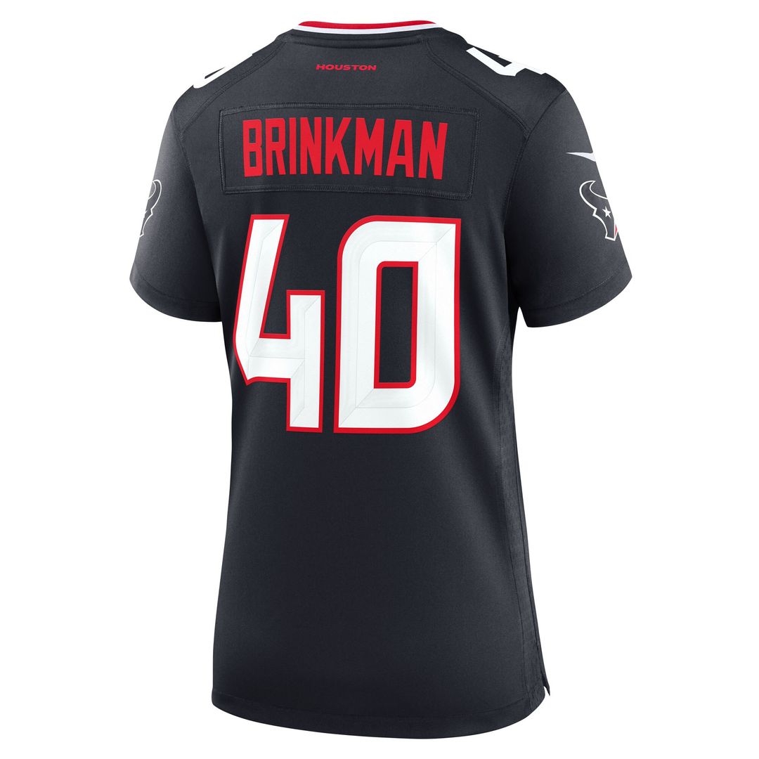 Austin Brinkman Houston Texans Nike Women's Team Game Jersey - Navy
