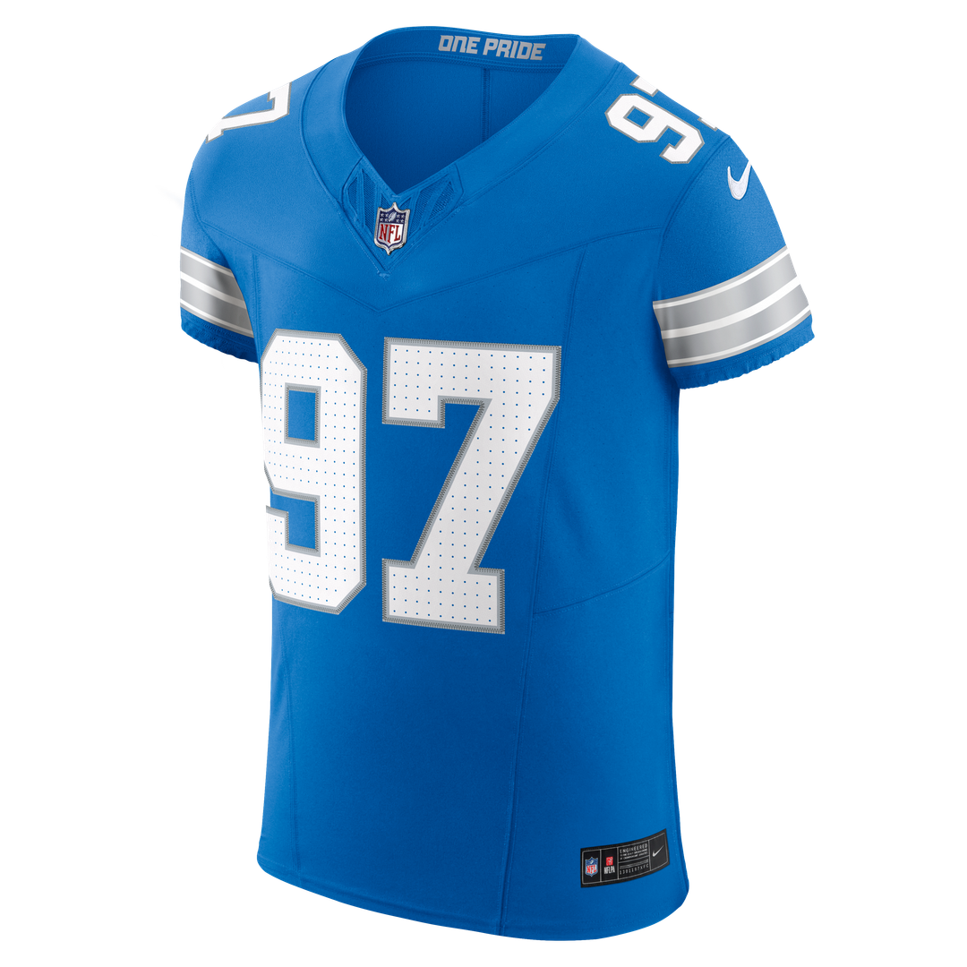 Aidan Hutchinson Detroit Lions Nike Alternate Vapor F.U.S.E. Elite Official Jersey - Black