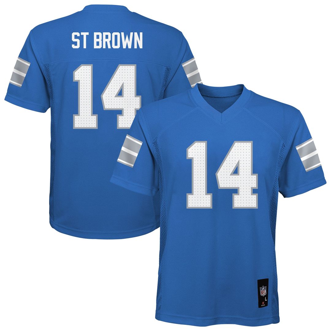 Amon-Ra St. Brown Detroit Lions Outerstuff Preschool Replica Player Official Jersey - Blue