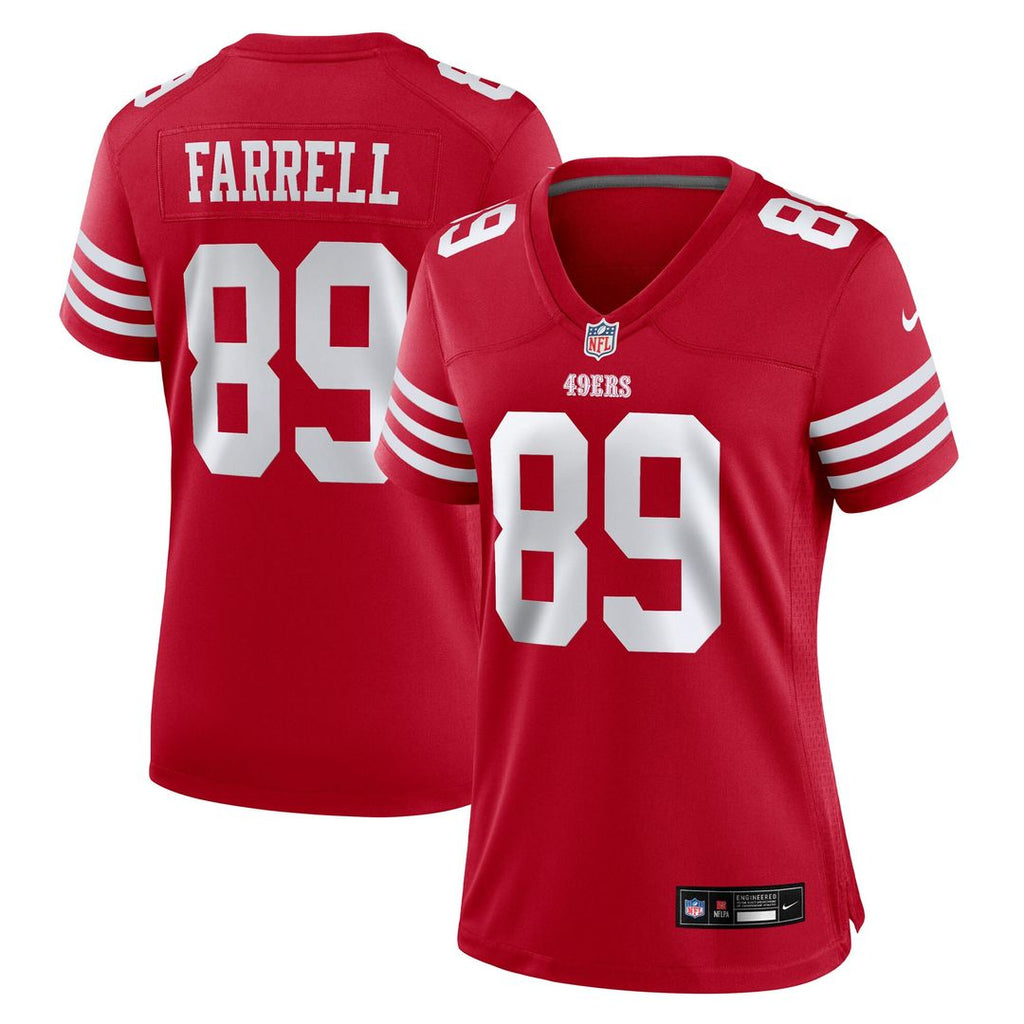 Luke Farrell San Francisco 49ers Nike Women's Team Game Jersey - Scarlet