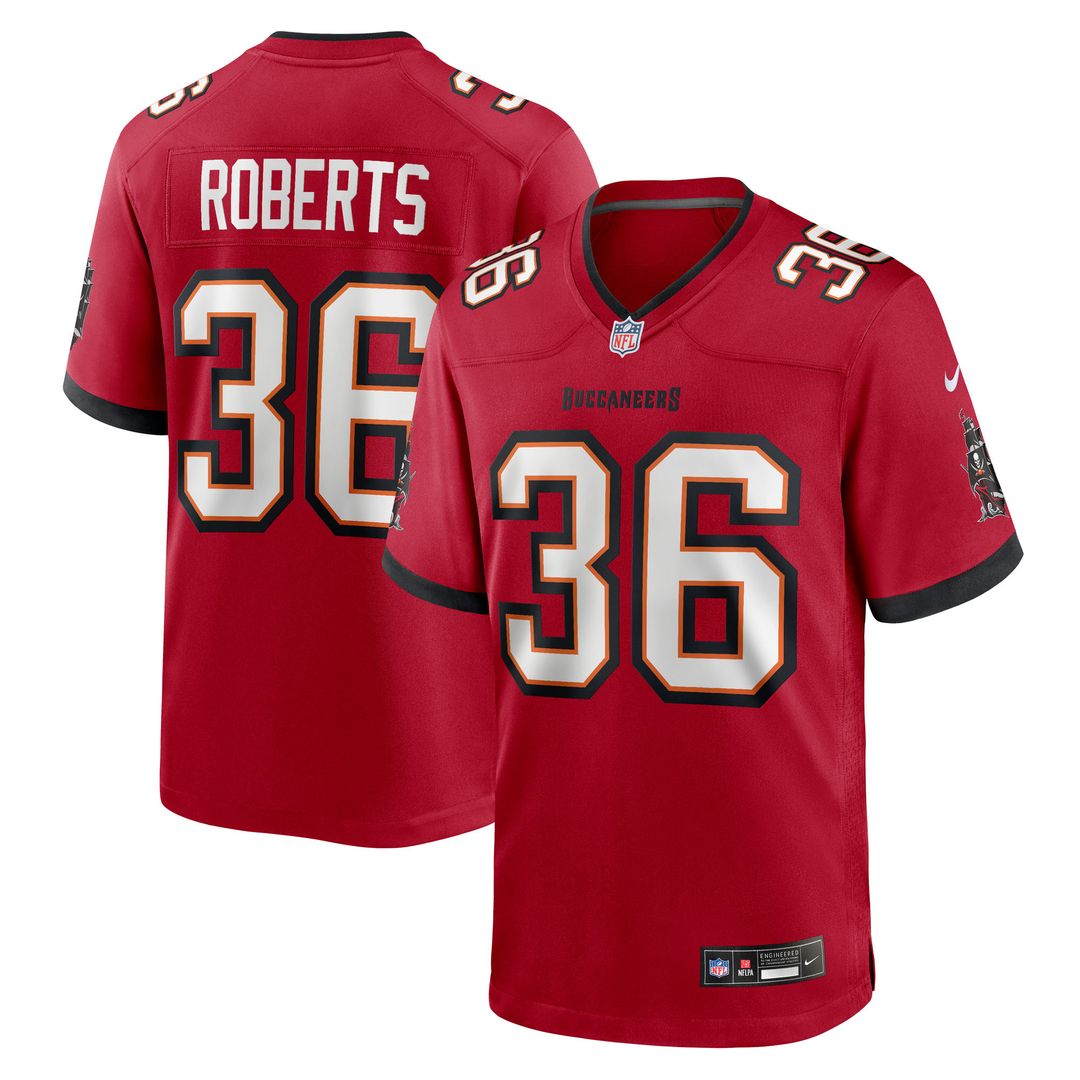 JJ Roberts Tampa Bay Buccaneers Nike Team Game Jersey - Red