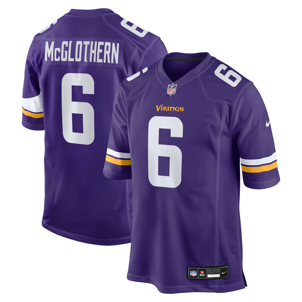 Dwight McGlothern Minnesota Vikings Nike Team Game Jersey - Purple