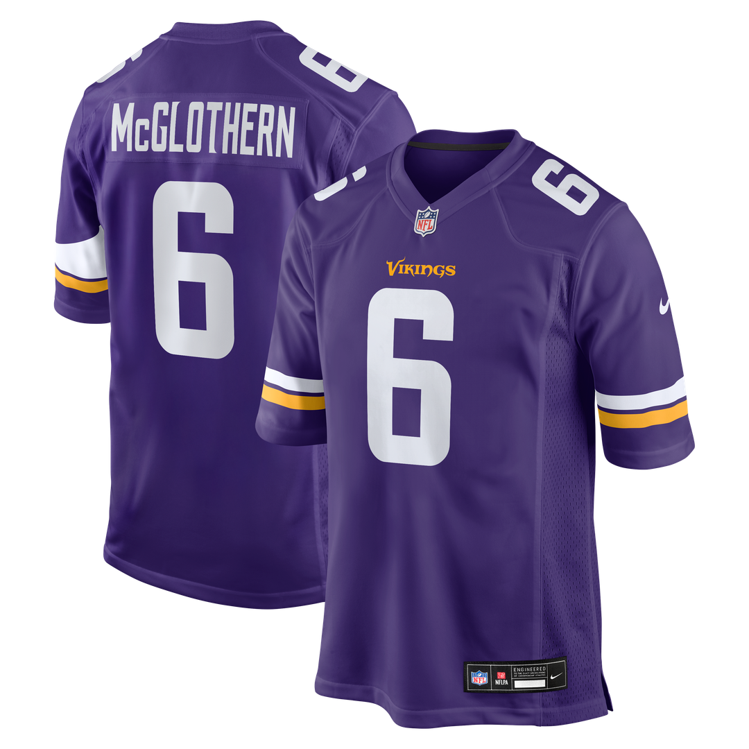 Dwight McGlothern Minnesota Vikings Nike Team Game Jersey - Purple