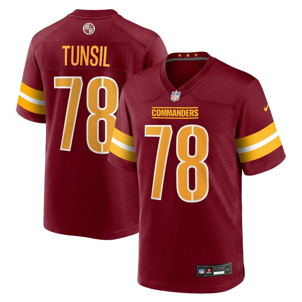 Laremy Tunsil Washington Commanders Nike Team Game Jersey - Burgundy