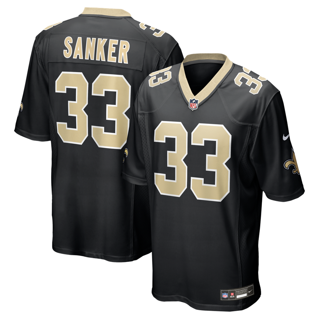 Jonas Sanker New Orleans Saints Nike Team Game Jersey - Black