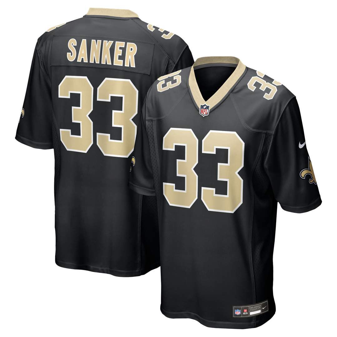 Jonas Sanker New Orleans Saints Nike Team Game Jersey - Black