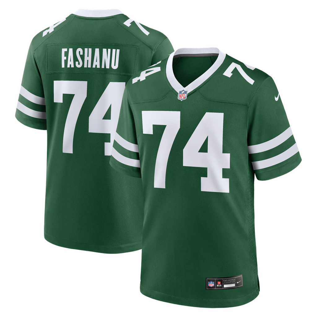 Olu Fashanu New York Jets Nike  Player Game Official Jersey - Gotham Green