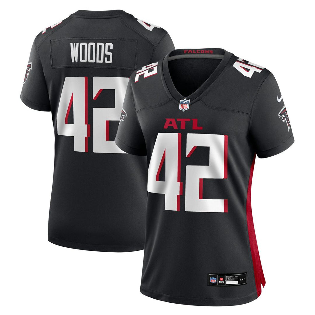 Josh Woods Atlanta Falcons Nike Women's Team Game Official Jersey -  Black