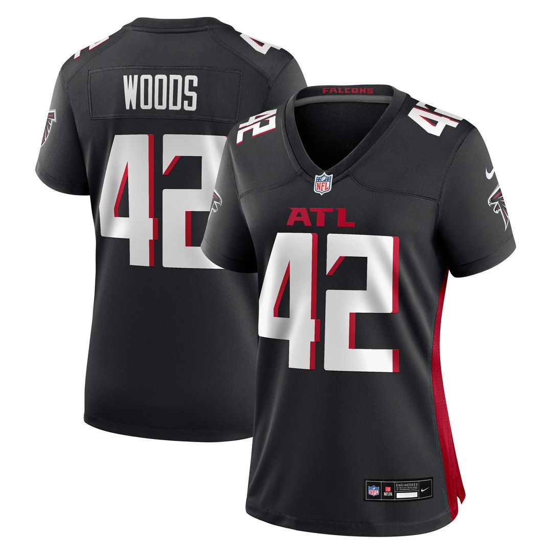 Josh Woods Atlanta Falcons Nike Women's Team Game Official Jersey -  Black
