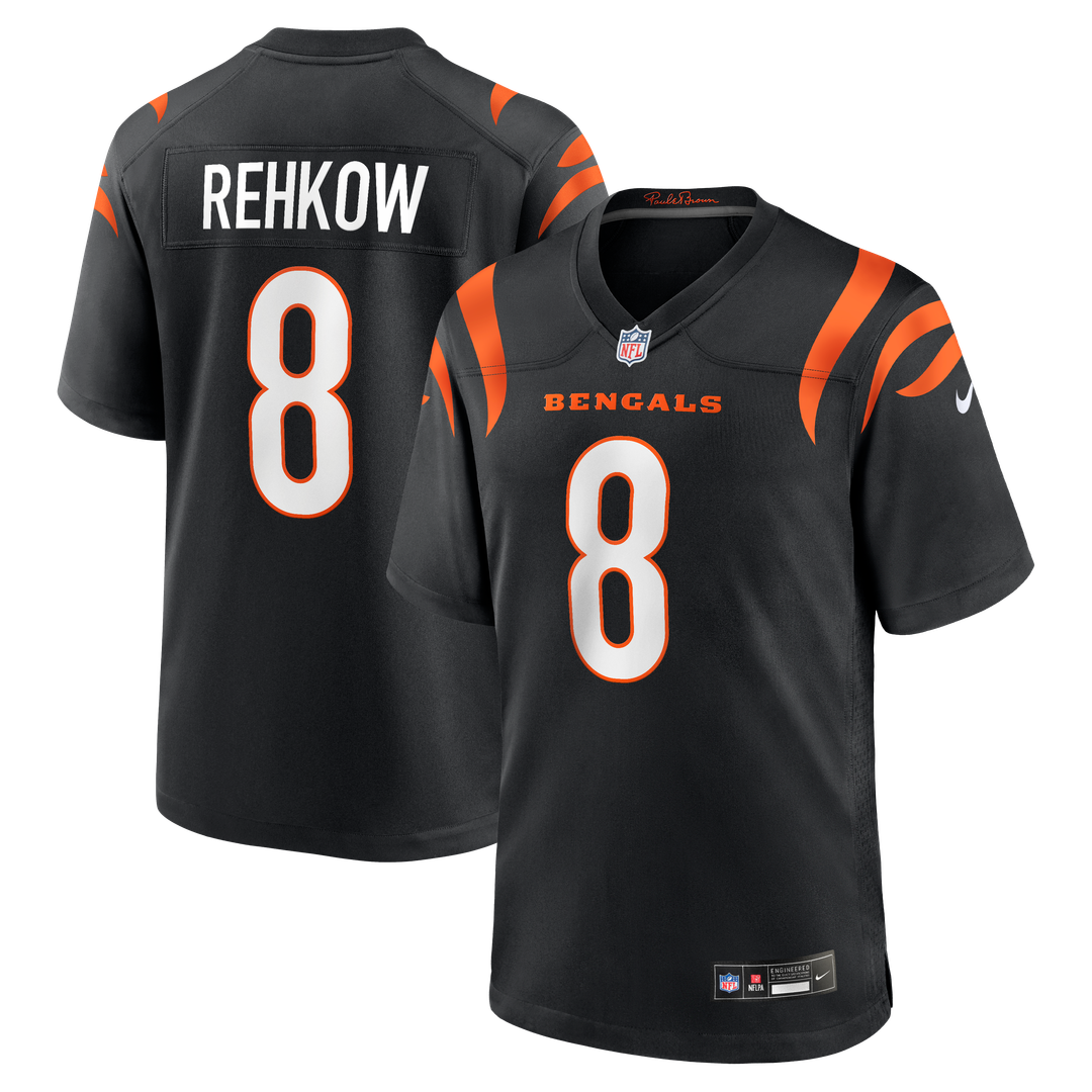 Ryan Rehkow Cincinnati Bengals Nike  Game Official Jersey -  Black