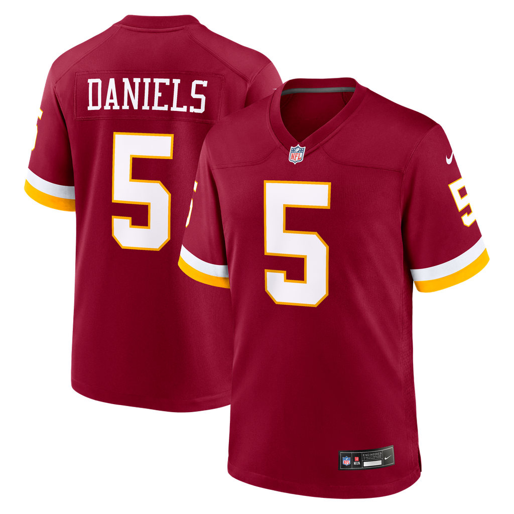 Jayden Daniels Washington Commanders Nike Game Official Jersey - Burgundy