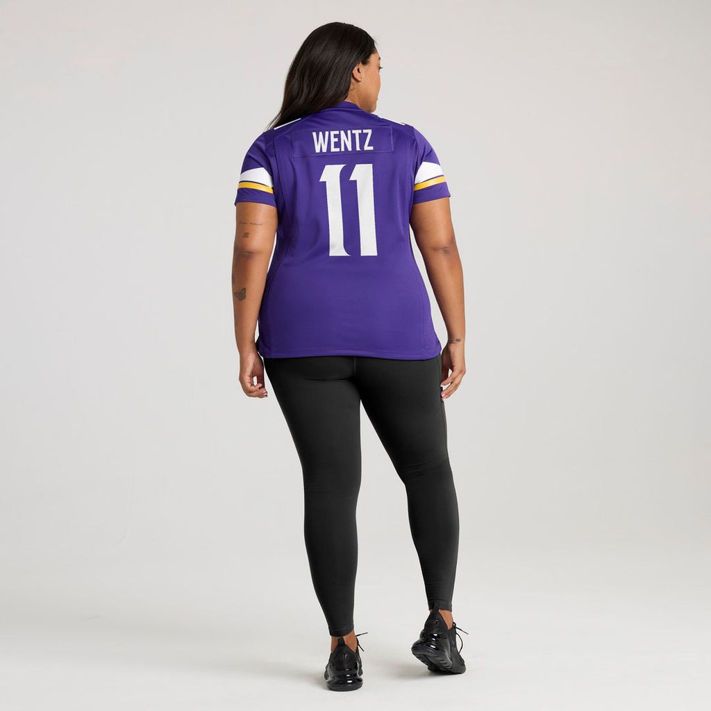 Carson Wentz Minnesota Vikings Nike Women's Team Game Jersey - Purple