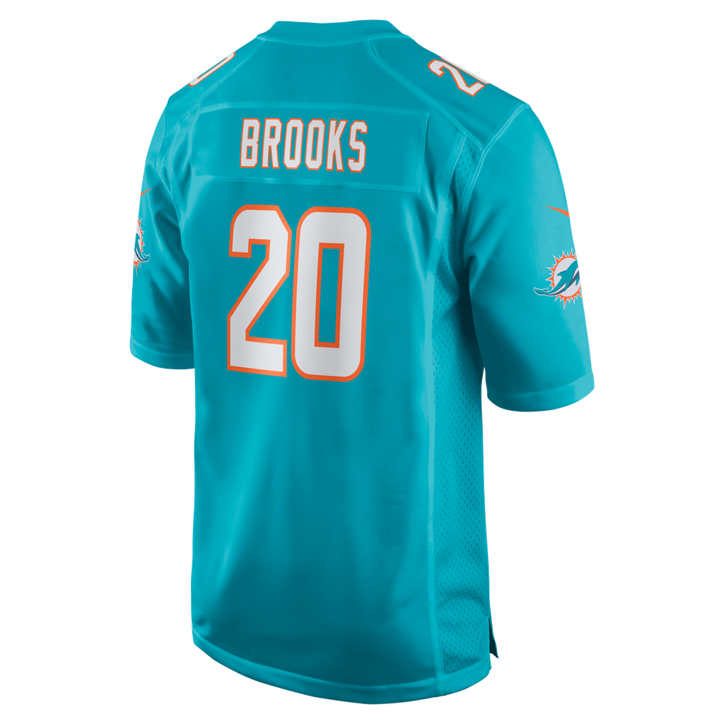 Jordyn Brooks Miami Dolphins Nike  Game Official Jersey -  Aqua