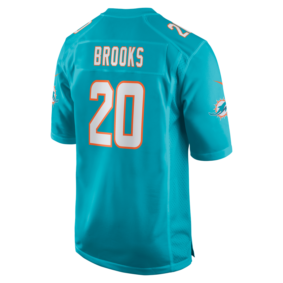 Jordyn Brooks Miami Dolphins Nike  Game Official Jersey -  Aqua