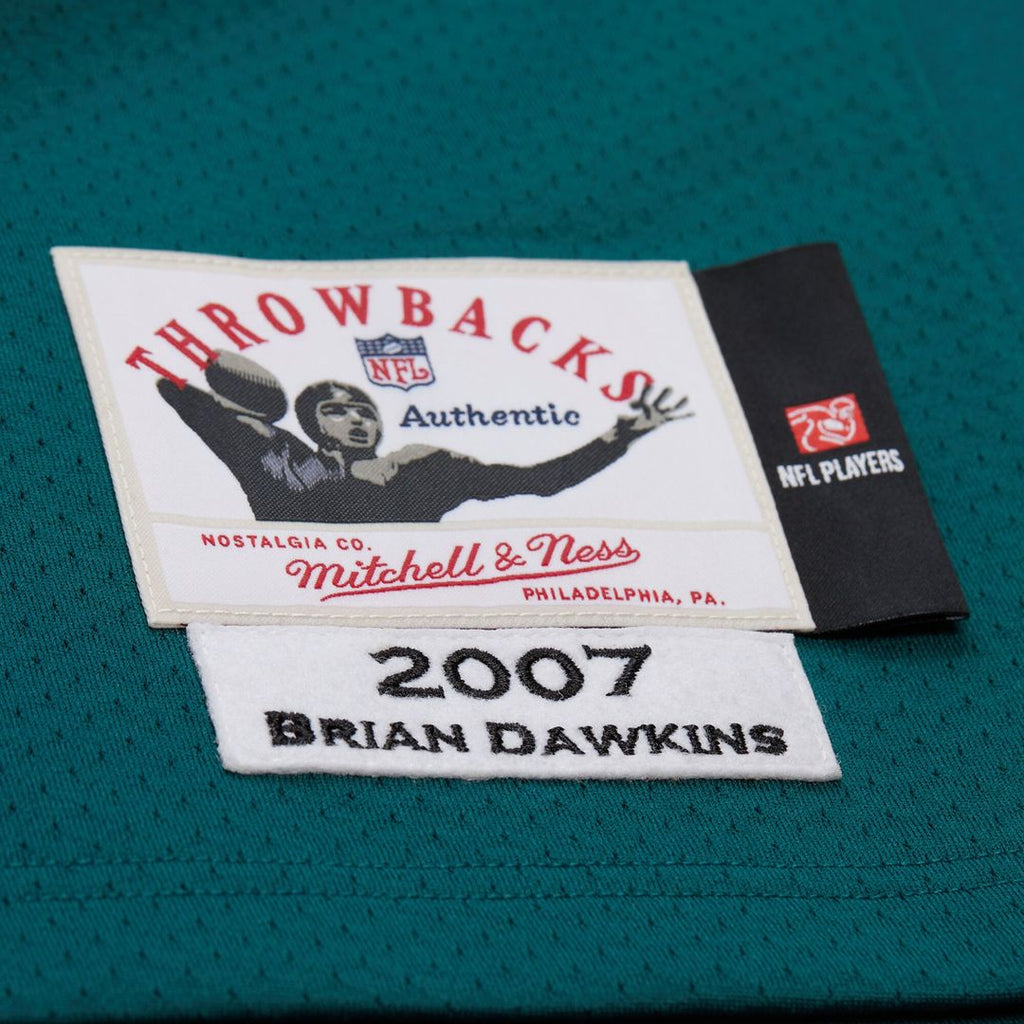 Brian Dawkins Philadelphia Eagles Mitchell & Ness 2007 Authentic Throwback Retired Player Official Jersey - Green