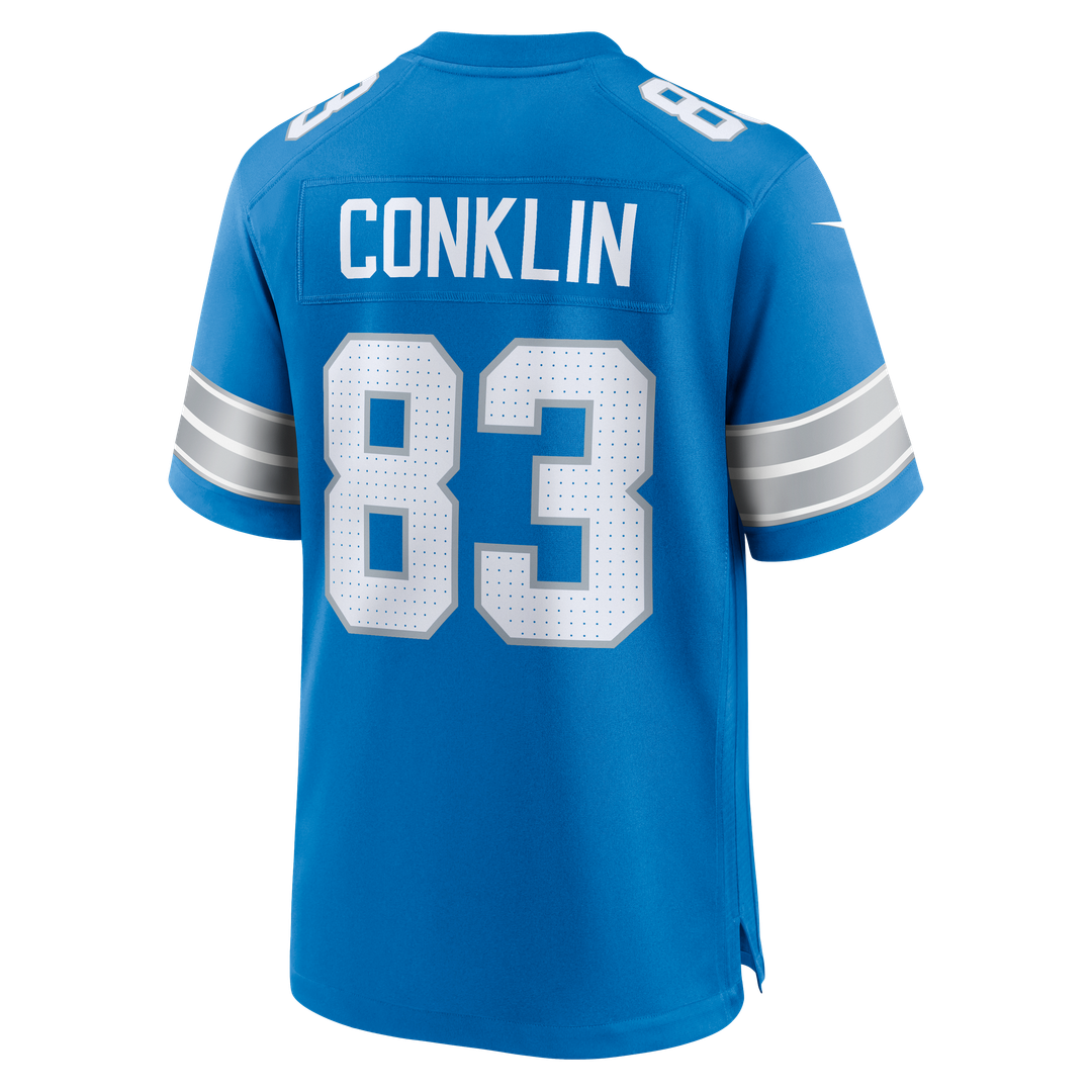 Tyler Conklin Detroit Lions Nike Team Game Jersey - Blue