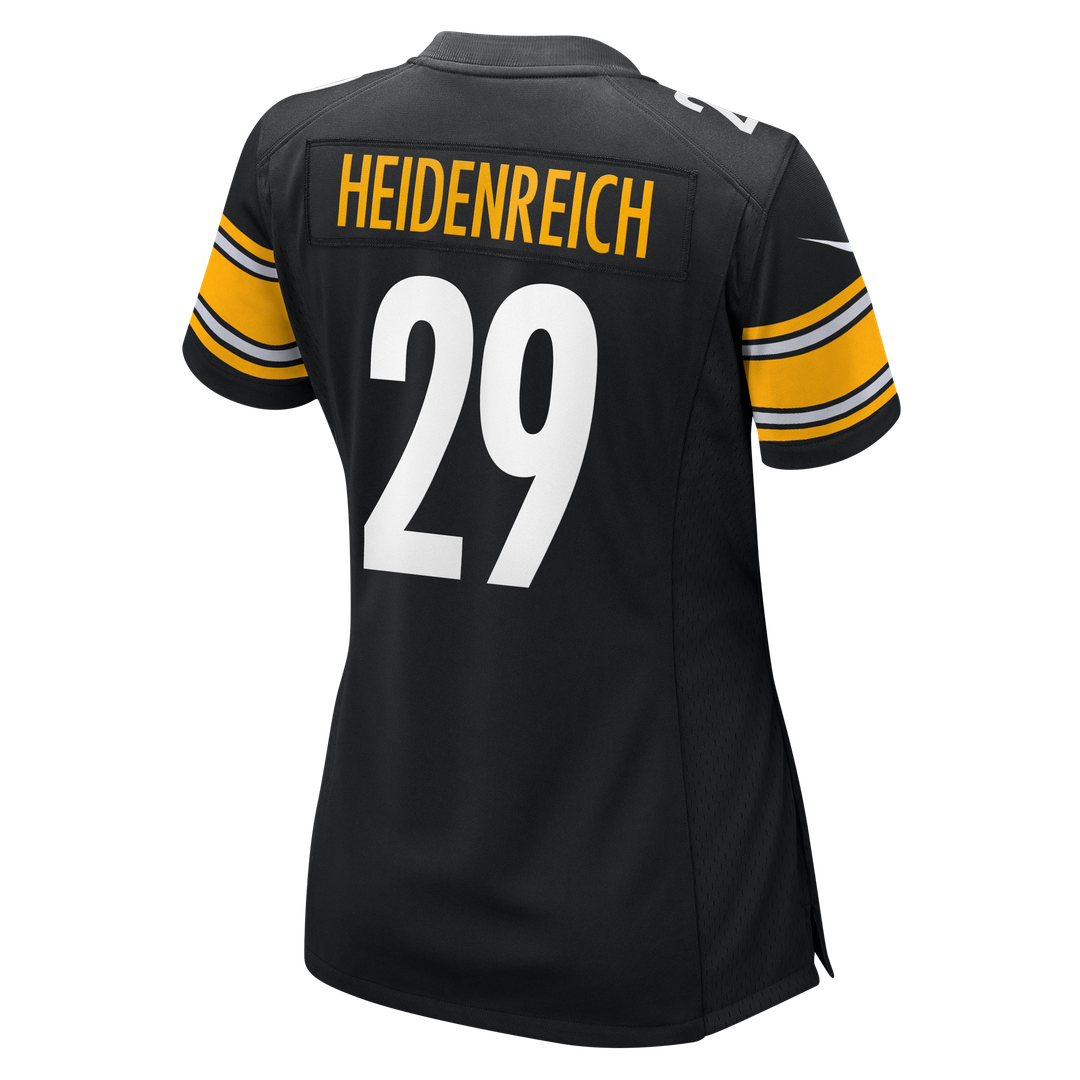 Eli Heidenreich Pittsburgh Steelers Nike Women's Team Game Jersey - Black