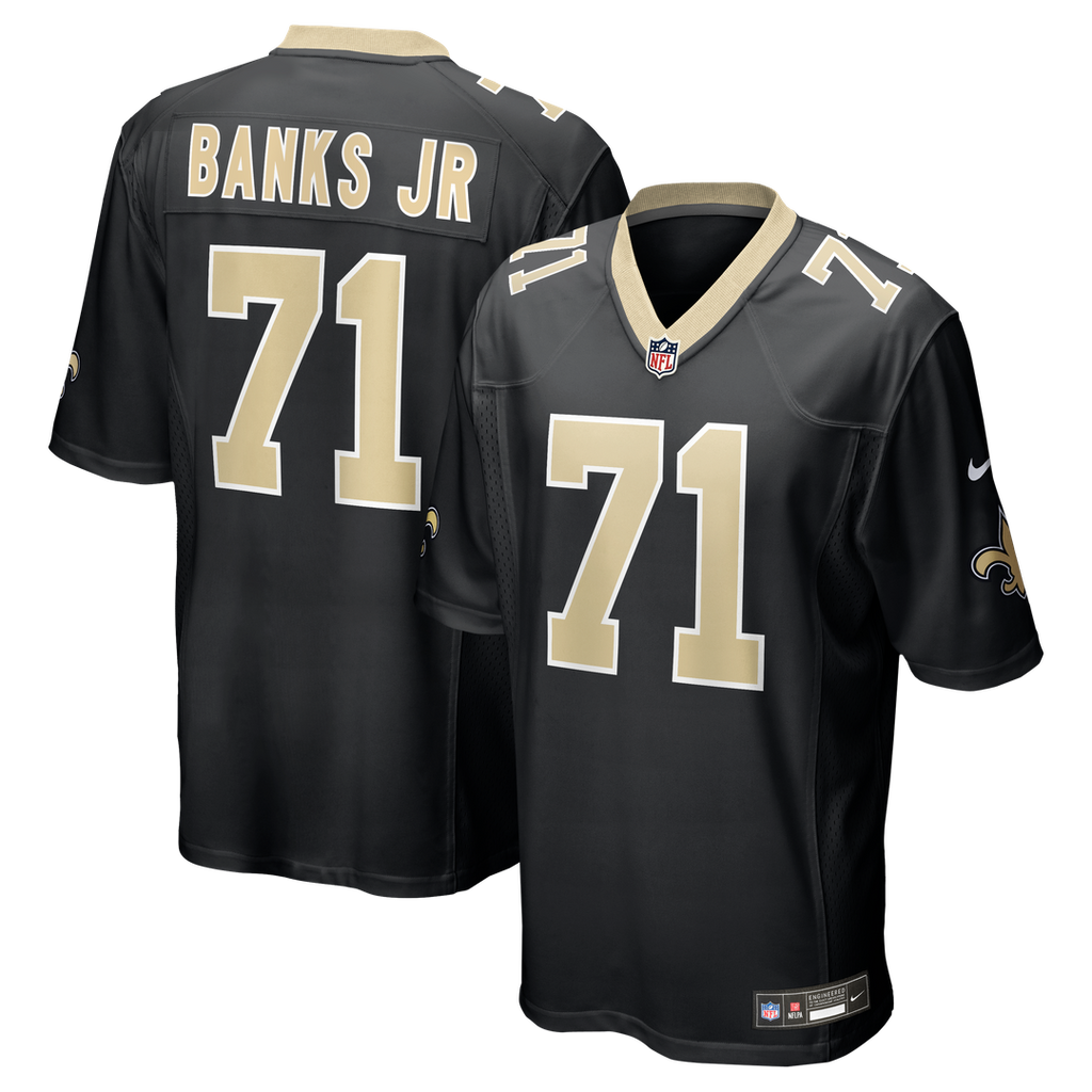 Kelvin Banks Jr. New Orleans Saints Nike Game Player Official Jersey - Black