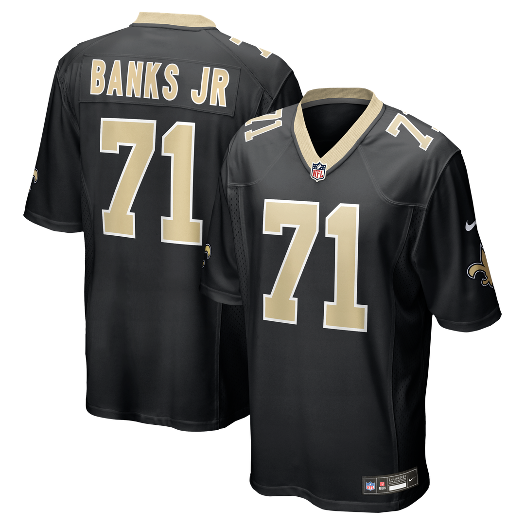 Kelvin Banks Jr. New Orleans Saints Nike Game Player Official Jersey - Black