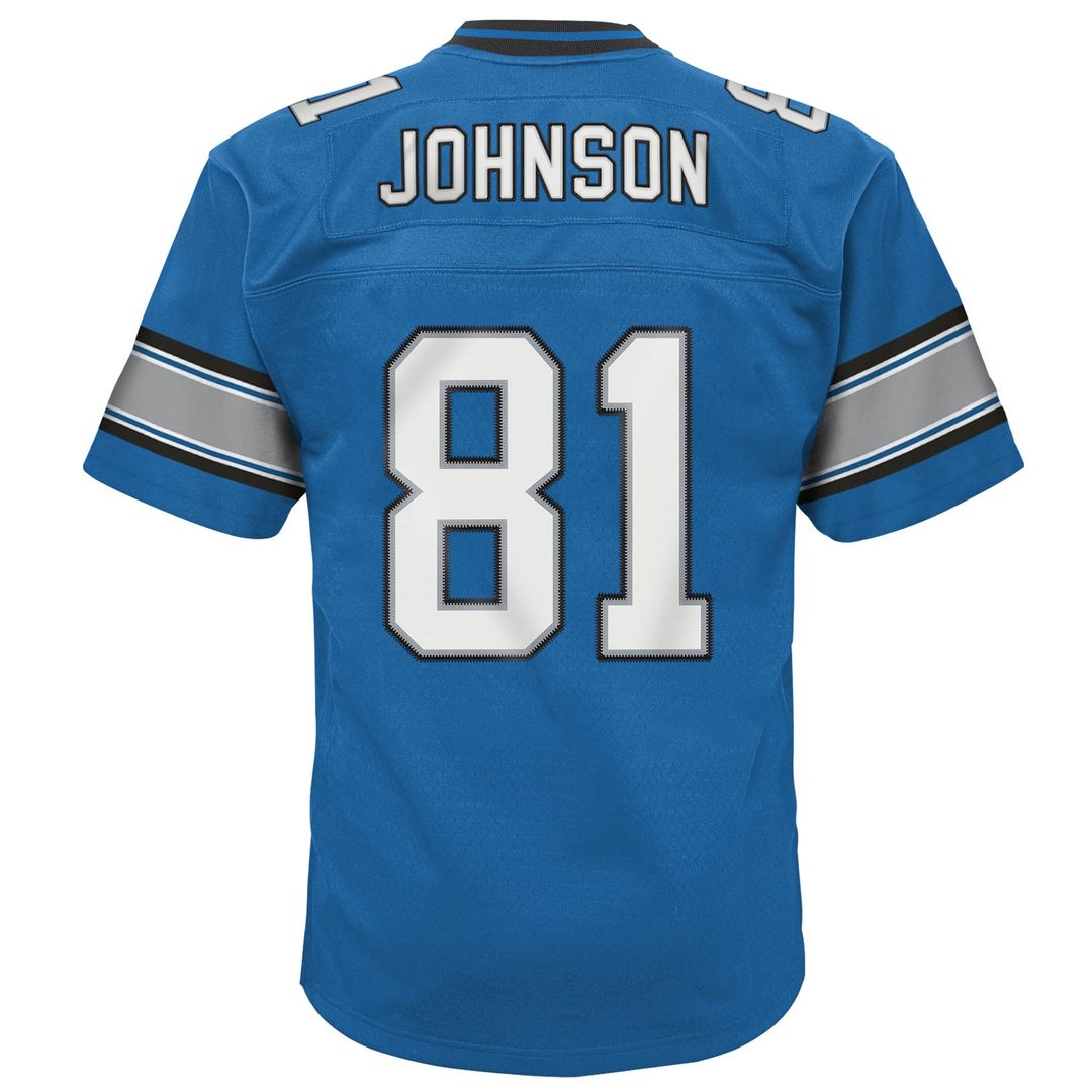 Calvin Johnson Detroit Lions Mitchell & Ness Youth Legacy Replica Official Jersey - Blue
