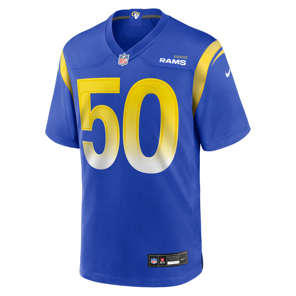 Beaux Limmer Los Angeles Rams Nike Team Game Official Jersey -  Royal