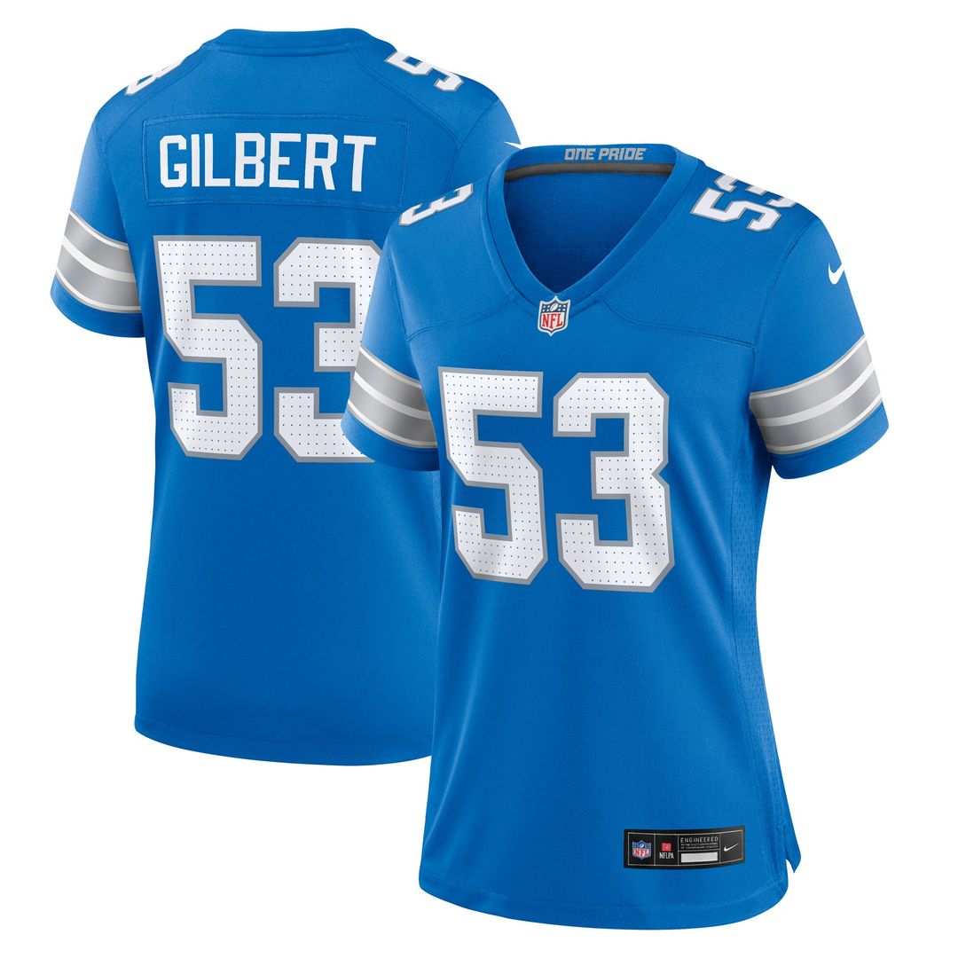DaRon Gilbert Detroit Lions Nike Women's Game Official Jersey -  Blue