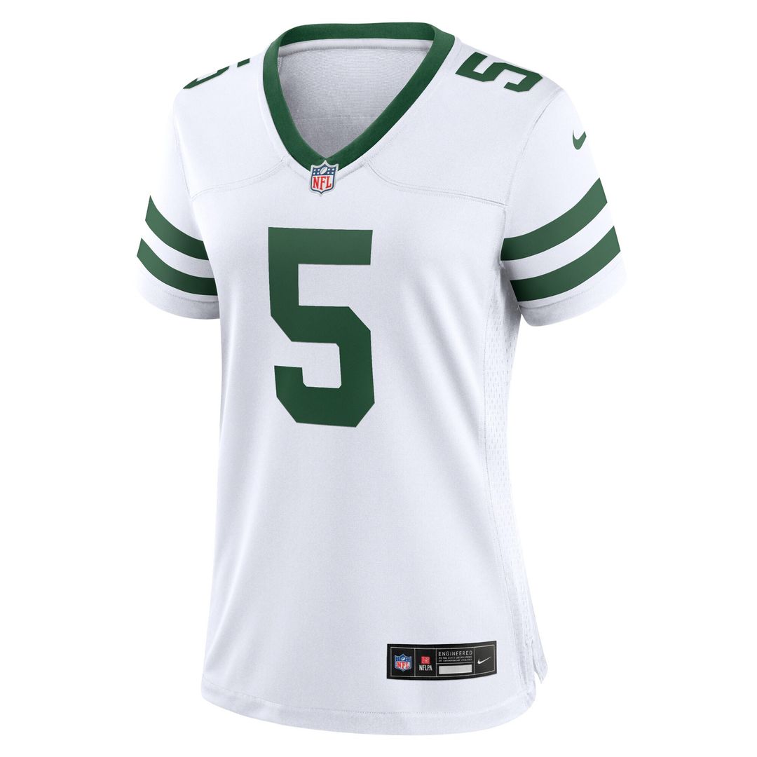 Garrett Wilson New York Jets Nike Women's Alternate Game Official Jersey - Legacy Black