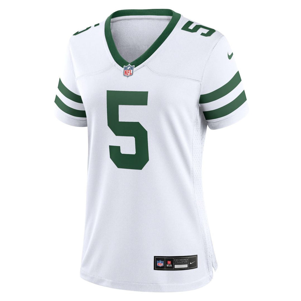Garrett Wilson New York Jets Nike Women's Game Official Jersey - Legacy White