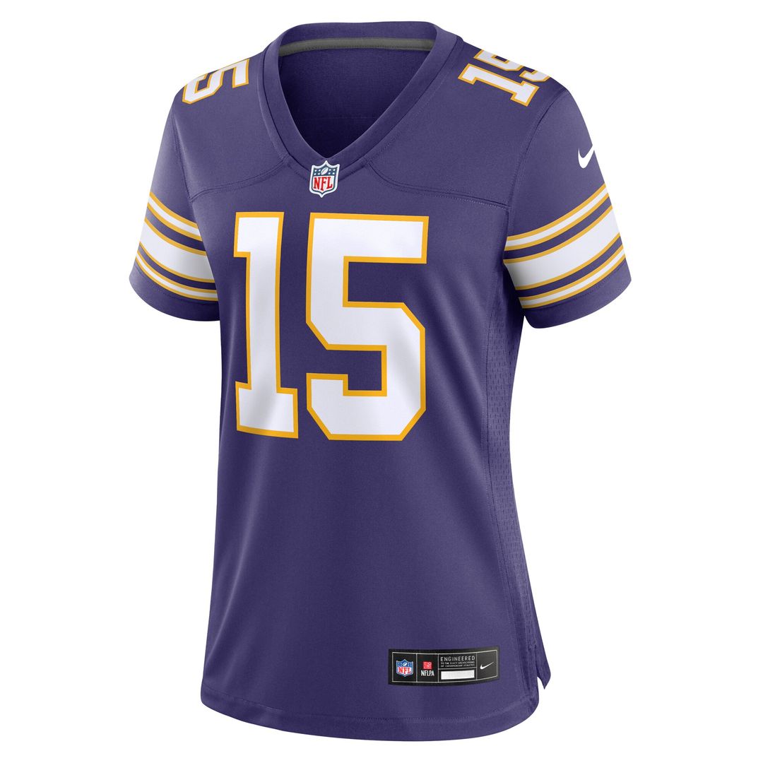 Dallas Turner Minnesota Vikings Nike Women's Alternate Game Official Jersey -  Purple