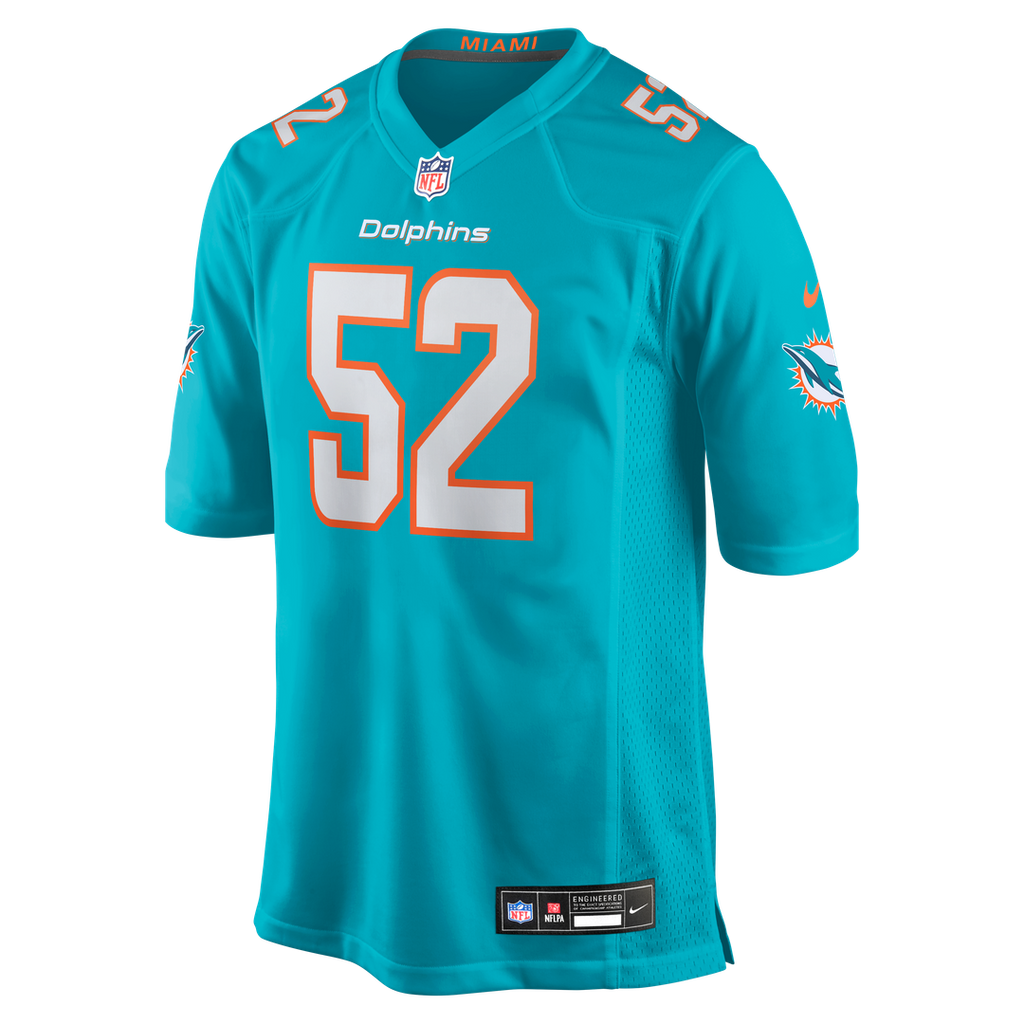 Patrick Paul Miami Dolphins Nike  Game Official Jersey -  Aqua